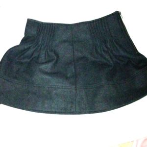 Topshop wool skater skirt with pleats